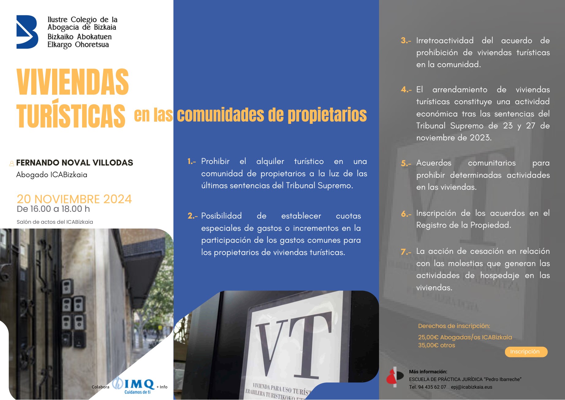 icabizkaia-VIVIENDAS TURÍSTICAS en las comunidades de propietarios