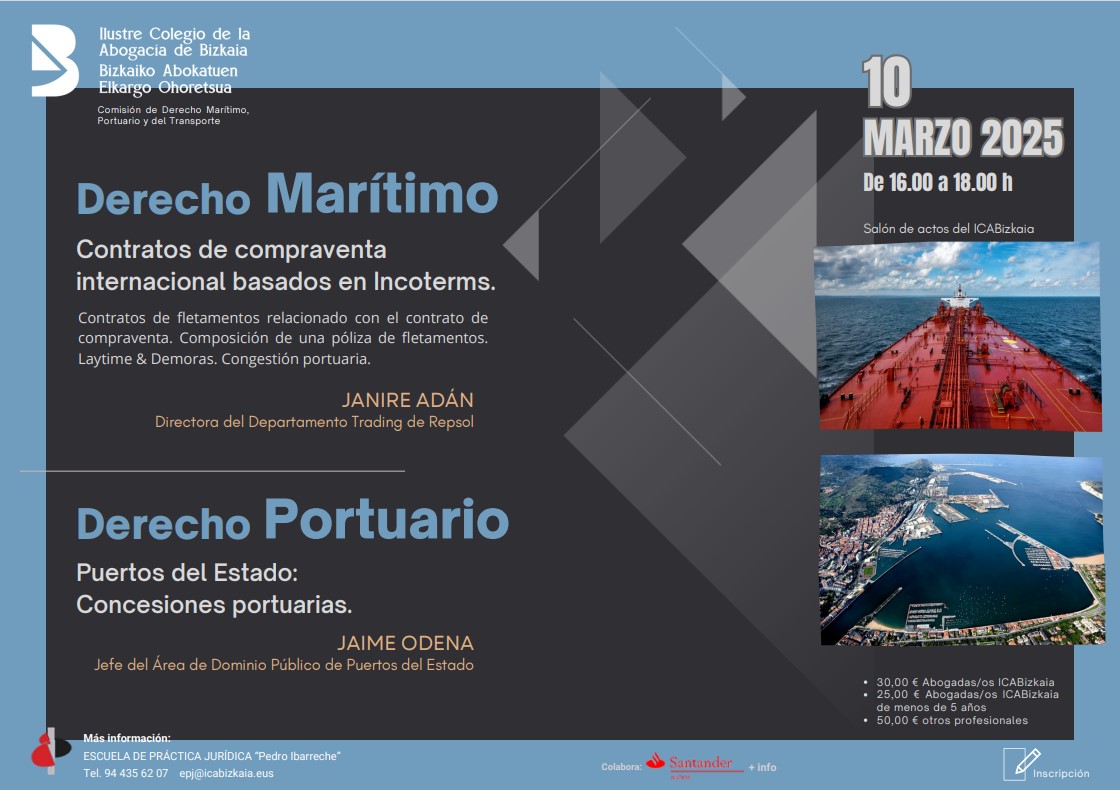 icabizkaia-II Jornada de Derecho Marítimo y Portuario