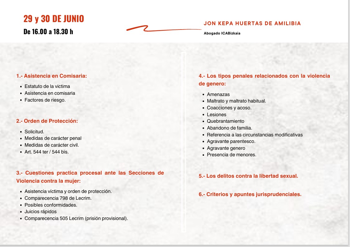 icabizkaia-Curso básico de violencia sobre la mujer y violencia doméstica 