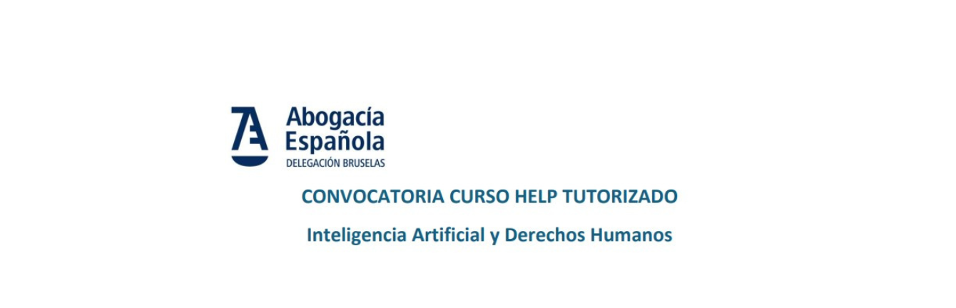 Curso HELP Tutorizado Inteligencia Artificial y Derechos Humanos