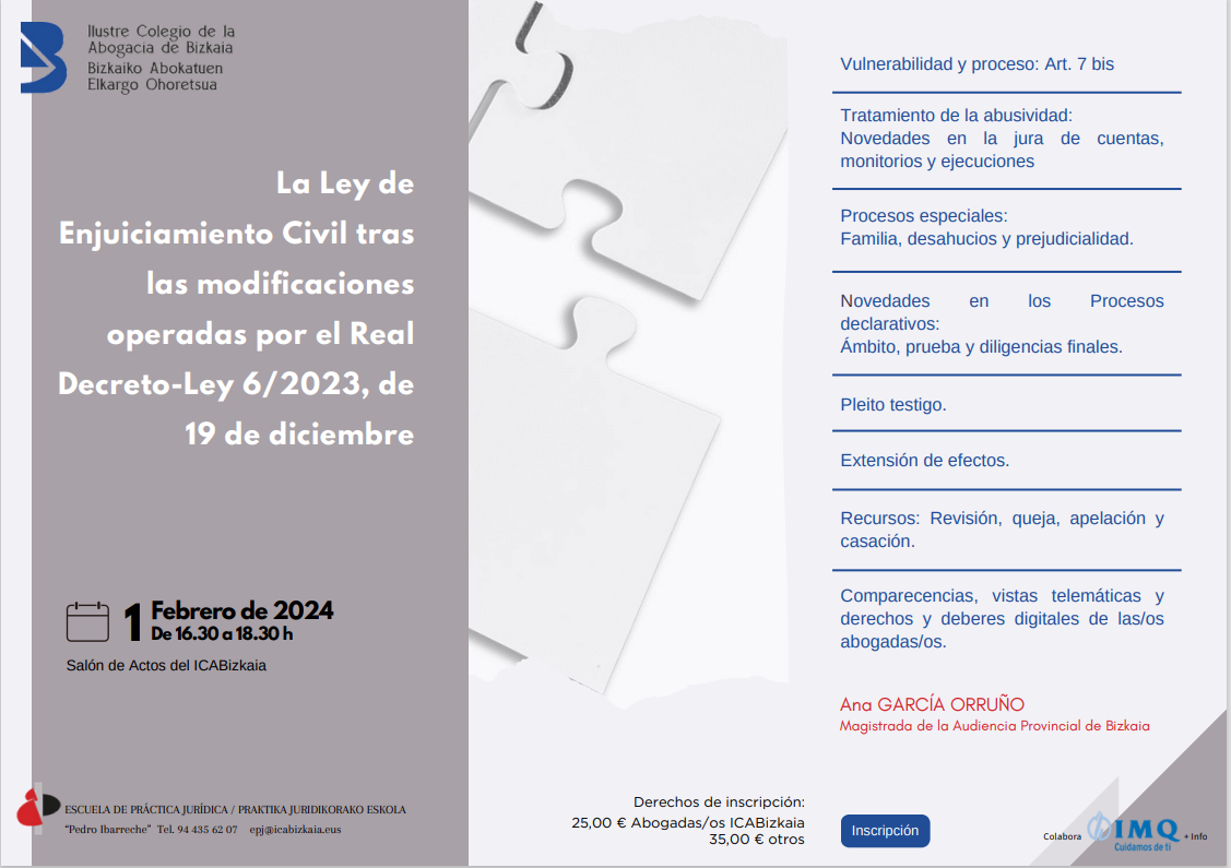 La LEC tras las modificaciones del RD-Ley 6/2023