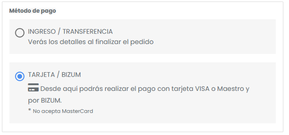 Forma de pago