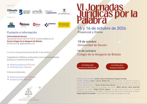 icabizkaia-VI Jornadas jurídicas por la palabra